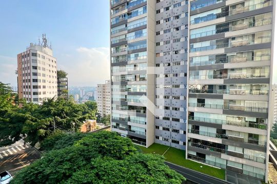 Vista da Sacada de kitnet/studio à venda com 1 quarto, 25m² em Sumarezinho, São Paulo