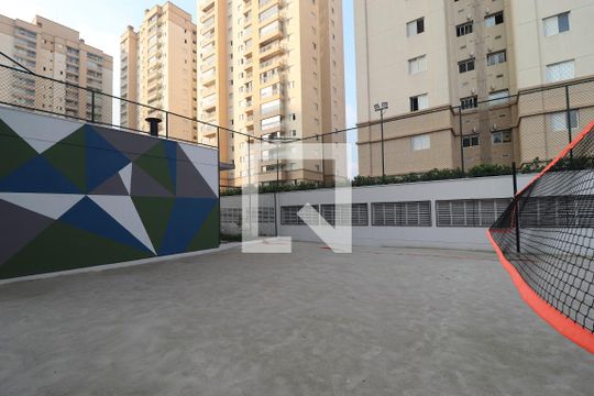 Área comum - Quadra volei de apartamento para alugar com 3 quartos, 96m² em Campestre, Santo André