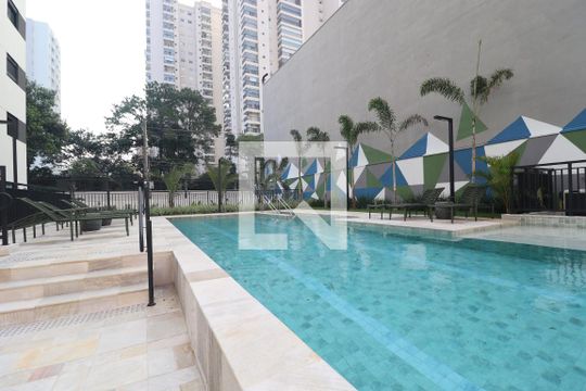 Área comum - Piscina de apartamento para alugar com 3 quartos, 96m² em Campestre, Santo André