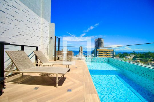 Área comum - Piscina de apartamento para alugar com 1 quarto, 22m² em Barra, Salvador