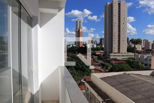Varanda da Sala  de apartamento para alugar com 1 quarto, 32m² em Setor Leste Vila Nova, Goiânia