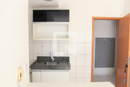 Cozinha e Área de Serviço de apartamento para alugar com 1 quarto, 32m² em Setor Leste Vila Nova, Goiânia