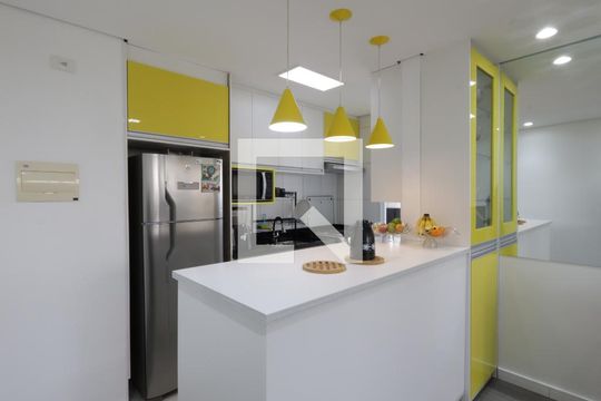 Cozinha de apartamento à venda com 2 quartos, 64m² em Vila Andrade, São Paulo