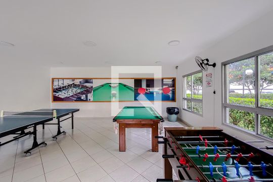 Área comum - Sala de Jogos de apartamento para alugar com 2 quartos, 50m² em Quarta Parada, São Paulo