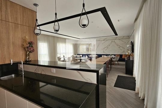 Área comum - Salão de festas de apartamento para alugar com 2 quartos, 78m² em Chácara Santo Antônio (zona Leste), São Paulo
