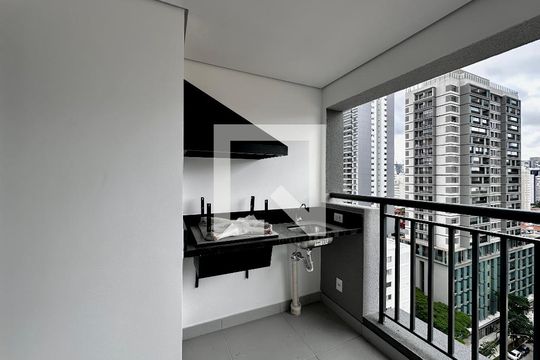 Varanda da Sala de apartamento à venda com 2 quartos, 51m² em Santo Amaro, São Paulo