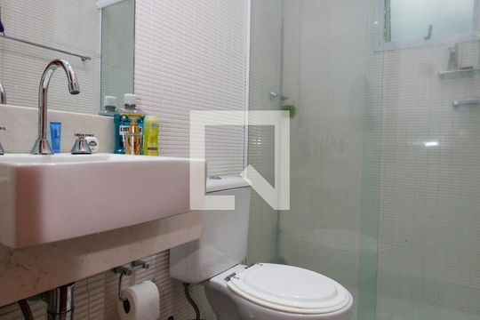 Banheiro da Suíte de apartamento à venda com 3 quartos, 96m² em Vila Andrade, São Paulo