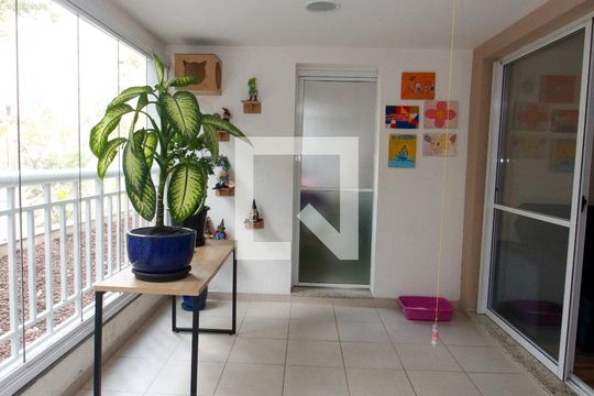 Varanda da Sala de apartamento à venda com 3 quartos, 96m² em Vila Andrade, São Paulo