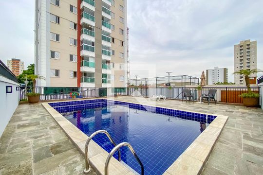 Piscina de apartamento à venda com 2 quartos, 60m² em Jardim, Santo André
