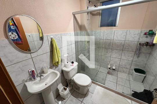 Banheiro Social de apartamento à venda com 2 quartos, 58m² em Campina, São Leopoldo