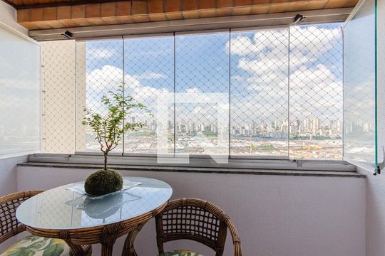 Varanda da Sala de apartamento para alugar com 2 quartos, 64m² em Ipiranga, São Paulo