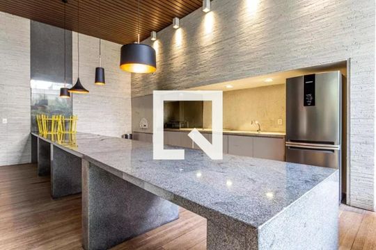 Área comum de apartamento à venda com 1 quarto, 47m² em Moema, São Paulo