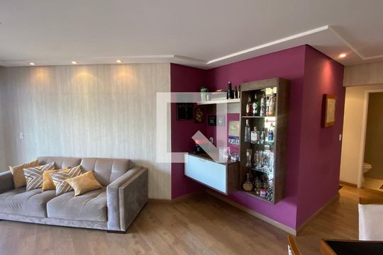 Sala  de apartamento à venda com 3 quartos, 134m² em Vila Assunção, Santo André
