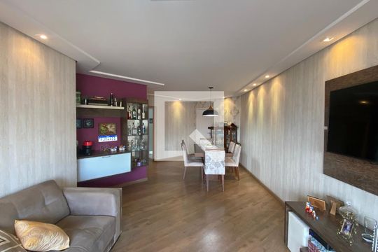 Sala  de apartamento à venda com 3 quartos, 134m² em Vila Assunção, Santo André