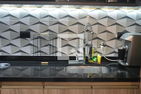 Cozinha de apartamento à venda com 2 quartos, 117m² em Campestre, Santo André