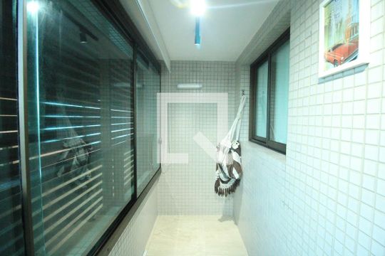 Varanda da Sala de apartamento para alugar com 1 quarto, 37m² em Boca do Rio, Salvador