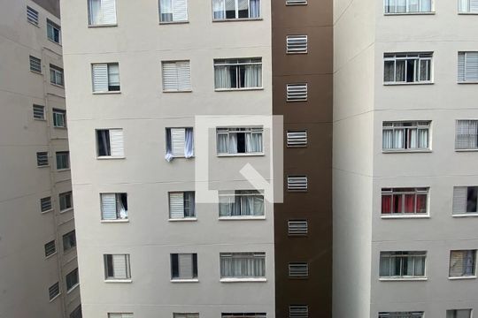 Vista da Sala de apartamento à venda com 2 quartos, 54m² em Vila Lutécia, Santo André