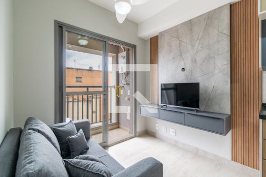 Sala de apartamento para alugar com 1 quarto, 29m² em Jardim Prudência, São Paulo