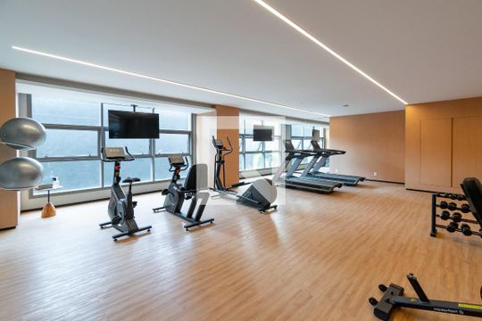 Área comum - Academia de apartamento para alugar com 1 quarto, 29m² em Jardim Prudência, São Paulo