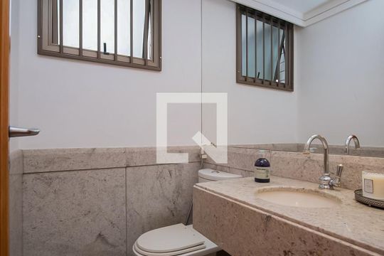 Lavabo Sala de apartamento à venda com 4 quartos, 163m² em Anchieta, Belo Horizonte