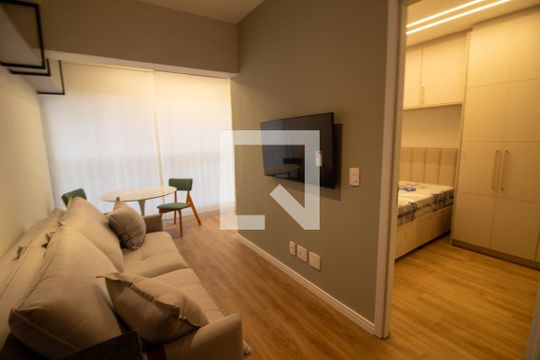 Sala de apartamento à venda com 1 quarto, 31m² em Chácara Santo Antônio (zona Sul), São Paulo
