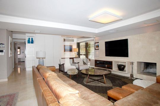 Sala de Estar de apartamento à venda com 3 quartos, 269m² em Auxiliadora, Porto Alegre