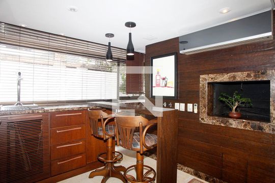 Sala de Jantar - Churrasqueira de apartamento à venda com 3 quartos, 269m² em Auxiliadora, Porto Alegre