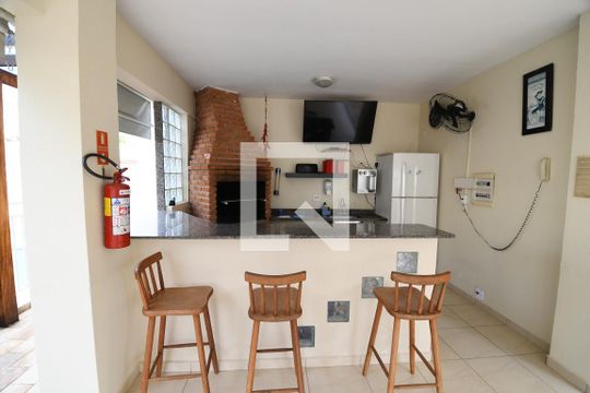 Área comum - Churrasqueira de casa de condomínio para alugar com 3 quartos, 80m² em Parque Imperador, Campinas