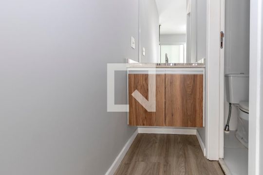 Banheiro de apartamento para alugar com 1 quarto, 37m² em Brooklin, São Paulo