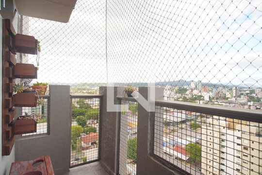 Varanda da Sala de apartamento à venda com 2 quartos, 64m² em Rio Branco, Novo Hamburgo