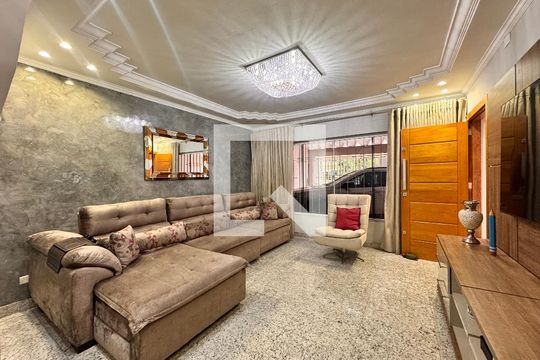 Sala de casa à venda com 4 quartos, 220m² em Jardim Oriental, Santo André