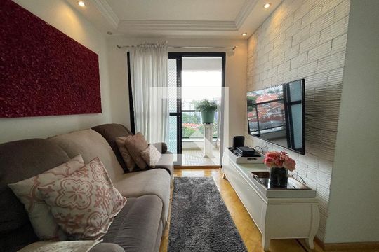 Sala de apartamento à venda com 3 quartos, 70m² em Jardim Ester, São Paulo