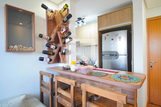 Cozinha de apartamento à venda com 2 quartos, 43m² em Jardim Dona Leopoldina, Porto Alegre