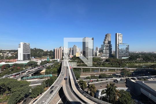 Vista da Sacada de kitnet/studio para alugar com 1 quarto, 25m² em Pinheiros, São Paulo
