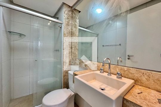 Banheiro Social de apartamento para alugar com 3 quartos, 90m² em Recreio dos Bandeirantes, Rio de Janeiro