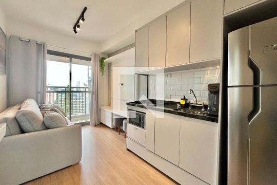 Sala de apartamento à venda com 1 quarto, 29m² em Jardim Prudência, São Paulo