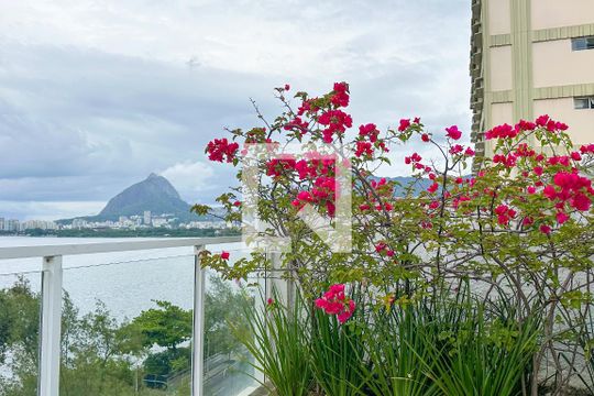 Sacada da Sala 01 de apartamento à venda com 7 quartos, 510m² em Lagoa, Rio de Janeiro