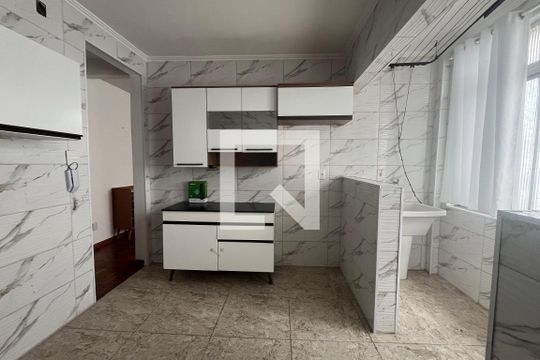 Cozinha - Armários de apartamento para alugar com 2 quartos, 97m² em Campo Grande, Santos