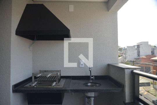 Varanda gourmet de apartamento à venda com 2 quartos, 62m² em Parque das Nações, Santo André
