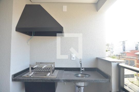 Varanda gourmet de apartamento à venda com 2 quartos, 62m² em Parque das Nações, Santo André