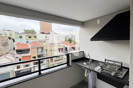 Varanda de apartamento à venda com 2 quartos, 63m² em Parque das Nações, Santo André