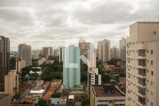 Vista da Varanda de kitnet/studio à venda com 1 quarto, 26m² em Vila Clementino, São Paulo