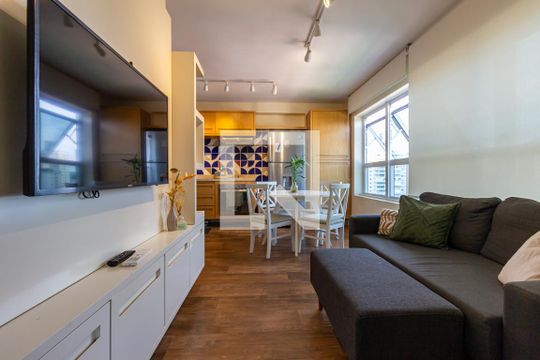 Apartamento para alugar com 1 quarto, 56m² em Brooklin, São Paulo