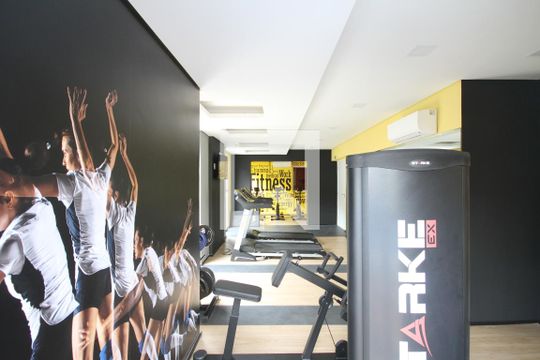 Área comum - Academia de apartamento para alugar com 1 quarto, 23m² em Sé, São Paulo
