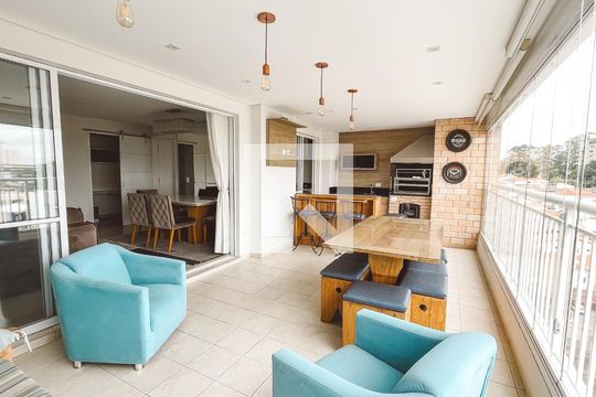 Varanda gourmet de apartamento à venda com 3 quartos, 112m² em Vila Ester (zona Norte), São Paulo