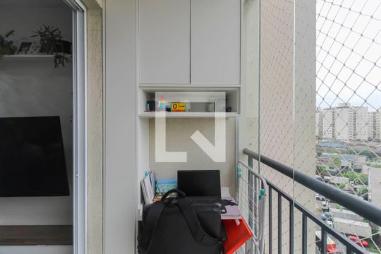 Varanda da Sala de apartamento à venda com 2 quartos, 45m² em Vila Antonieta, São Paulo