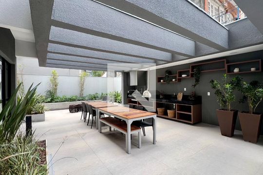 Churrasqueira de kitnet/studio à venda com 1 quarto, 28m² em Pinheiros, São Paulo