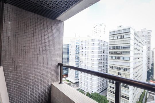 Varanda de apartamento à venda com 1 quarto, 32m² em Jardim Paulista, São Paulo