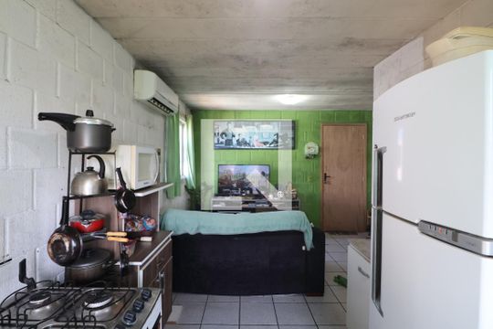 Cozinha e Área de Serviço de apartamento à venda com 2 quartos, 42m² em Estância Velha, Canoas