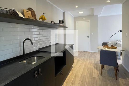 Cozinha de apartamento à venda com 2 quartos, 50m² em Vila Príncipe de Gales, Santo André